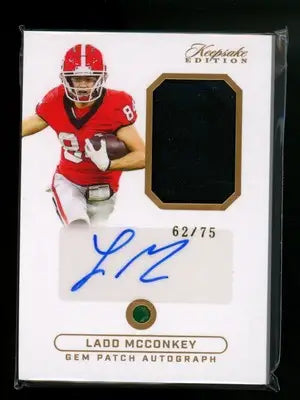 2024 Super Products Keepsake Edition Ladd McConkey #30 Autograph 62/75 Patch