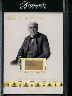 2024 Super Products Keepsake Edition Thomas Edison 080/100 Handwritten Relic #1