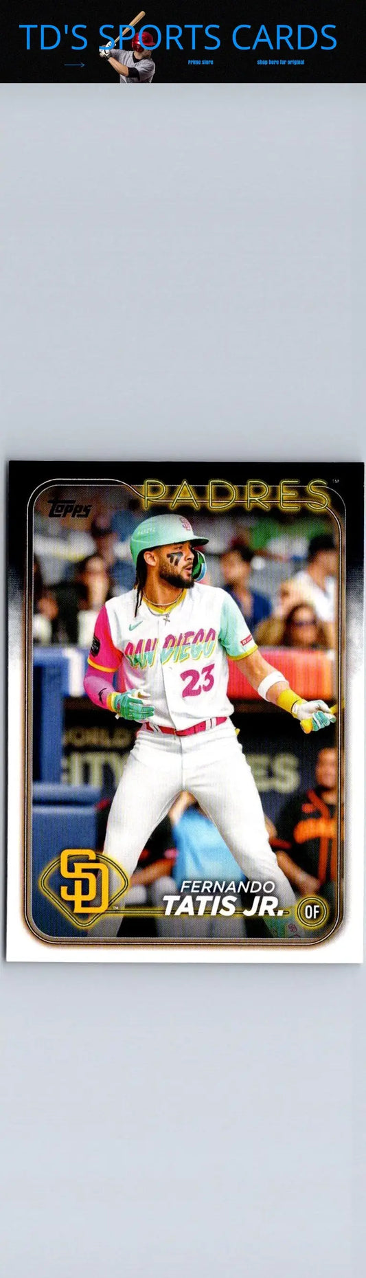 Fernando Tatis Jr. baseball card from 2024 Topps #23 trading cards collection
