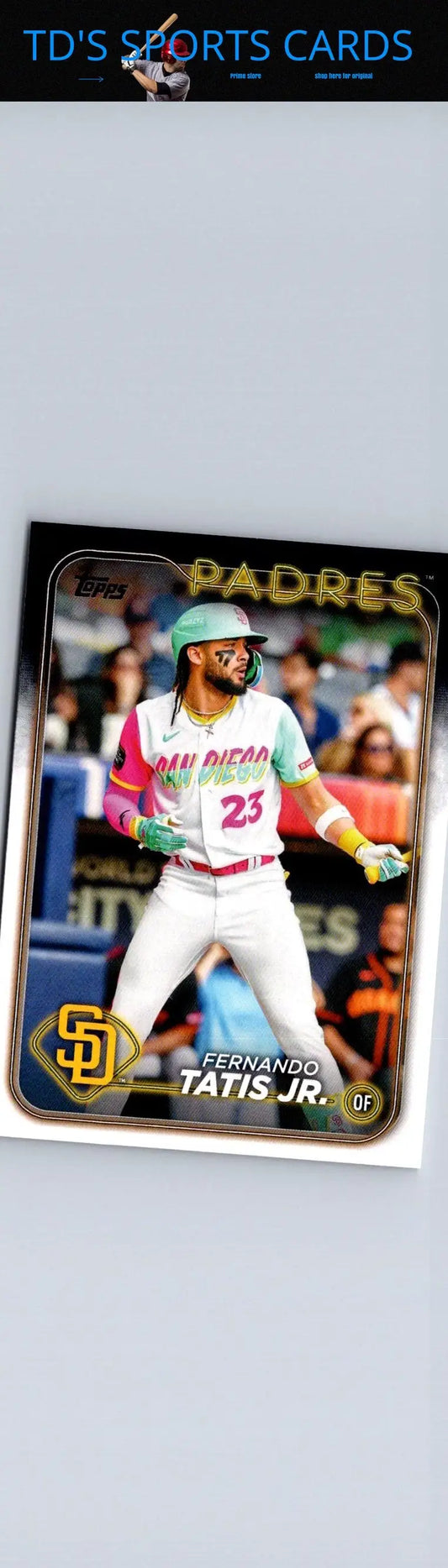 2024 Topps #23 Fernando Tatis Jr. baseball card for trading card collectors