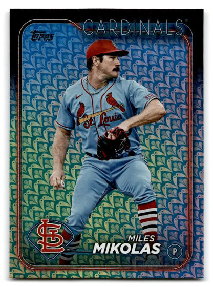2024 Topps #287 Miles Mikolas Holiday (Series One) - Trading Card