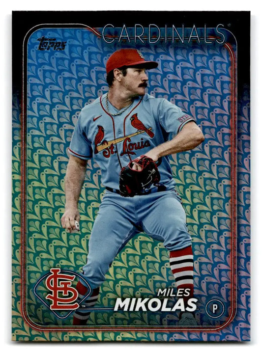 2024 Topps #287 Miles Mikolas Holiday (Series One) - Trading Card