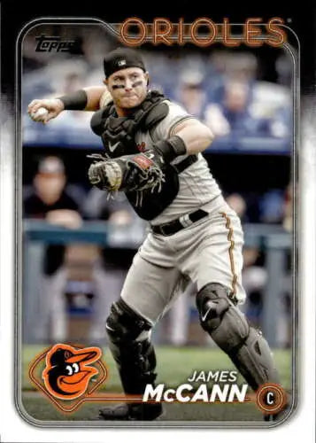 2024 Topps #448 James McCann Baseball Card with original gloss for Orioles fans