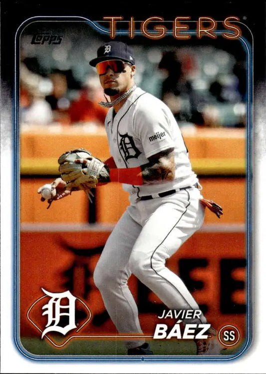 Javier Baez Detroit Tigers baseball card from 2024 Topps #508 NM-MT product