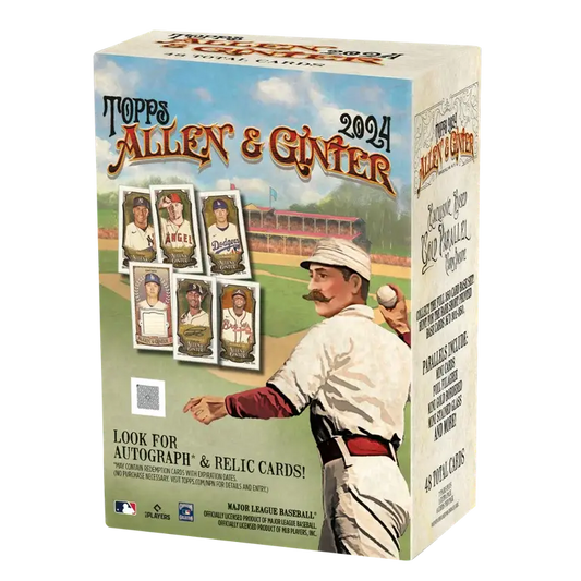 2004 Topps Allen & Ginter Blaster Box showcasing vintage baseball player artwork