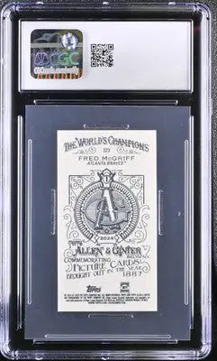 CGC-graded Fred McGriff baseball card from 2024 Topps Allen & Ginter Ginter Fred series