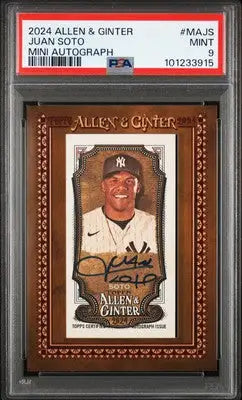 2024 Topps Allen & Ginter Mini Baseball Autographs Juan Soto #MAJS PSA 9