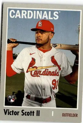 Baseball card featuring Victor Scott II from 2024 Topps Archives Scott II baseball collection