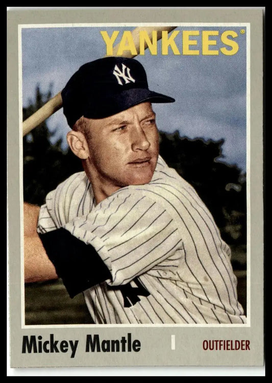 Vintage Mickey Mantle baseball card from 2024 Topps Archives collection