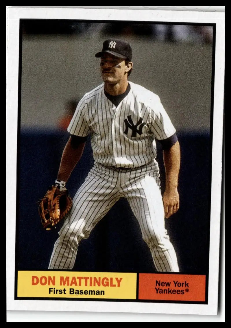 Vintage Don Mattingly New York Yankees baseball card from 2024 Topps Archives series
