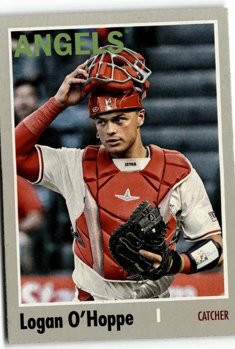2024 Topps Archives Logan O’Hoppe baseball card featuring Logan O’Hoppe