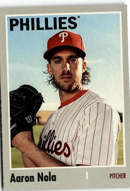 2024 Topps Archives Aaron Nola baseball card featuring Aaron Nola player image