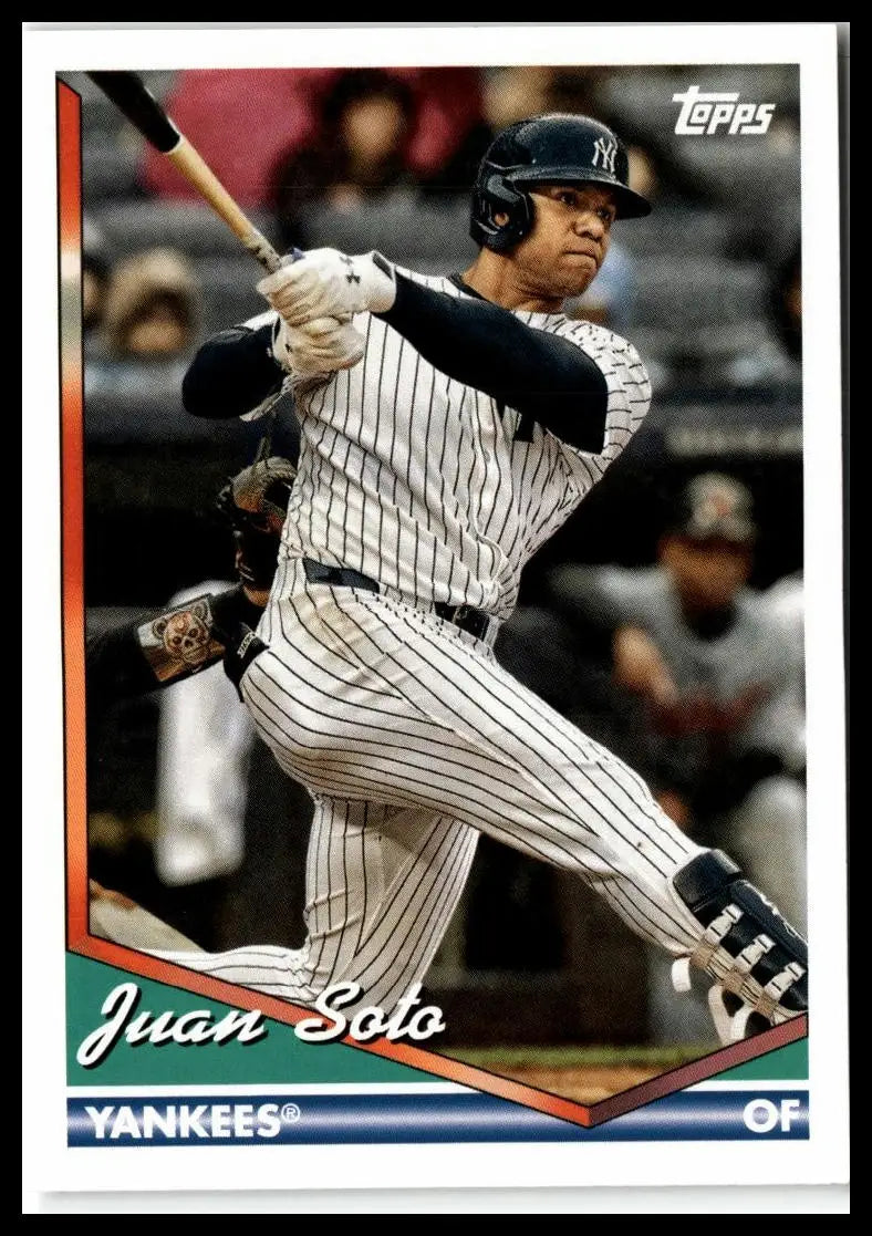 2024 Topps Archives Juan Soto baseball card featuring Juan Soto of the Yankees