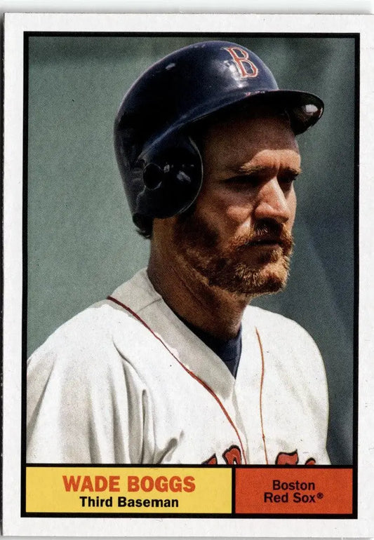 Wade Boggs baseball card from 2024 Topps Archives featuring Boston Red Sox icon