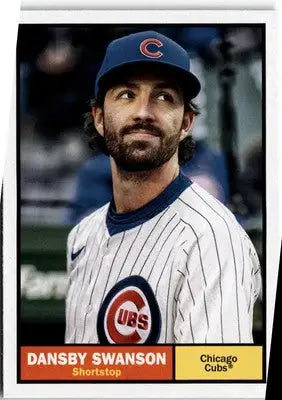 2024 Topps Archives Dansby Swanson baseball card featuring Chicago Cubs player