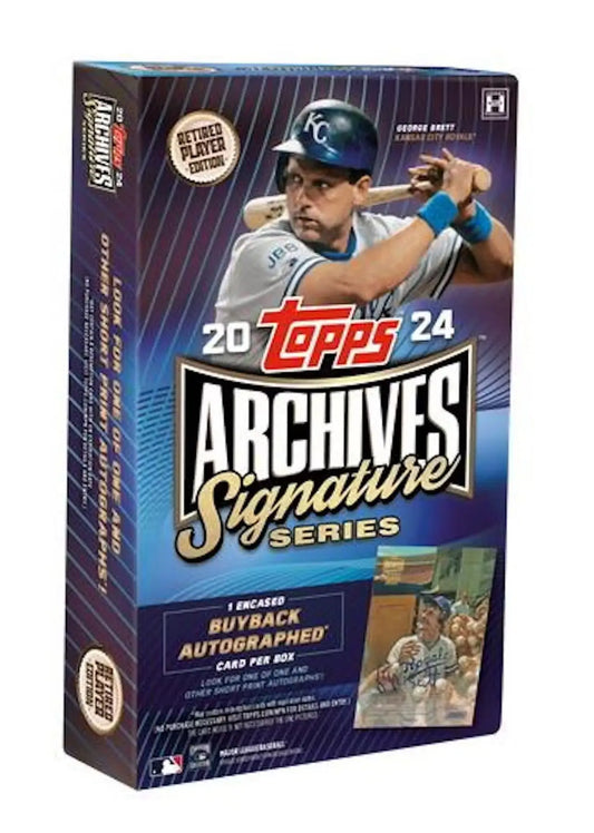 2024 Topps Archives Signature Series Retired Player Edition Baseball Hobby Box with encased buyback autograph