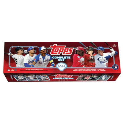 2024 Topps Baseball Complete Set with foil board parallel cards in a baseball complete hobby pack