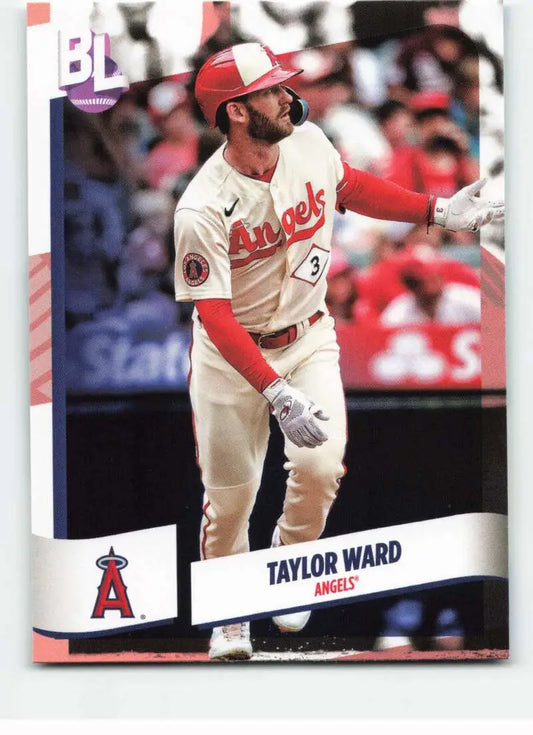 Original gloss baseball card of Taylor Ward from Topps Big League 2024 Angels series
