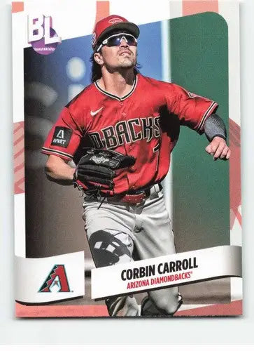 Original gloss baseball trading card of Corbin Carroll from Topps Big League 2024