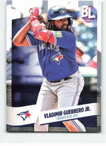Original gloss of Vladimir Guerrero Jr. baseball trading card from 2024 Topps Big League Blue Jays