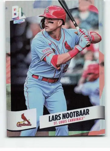 Original gloss of Lars Nootbaar 2024 Topps Big League trading card featuring Cardinals