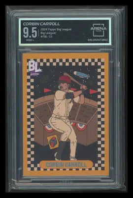 Graded Corbin Carroll baseball card 2024 Topps Big League Corbin Carroll TBL-15