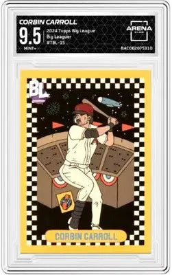 Graded Corbin Carroll baseball card from 2024 Topps Big League with league Corbin Carroll branding