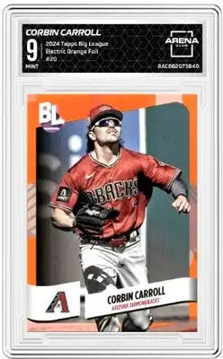 Corbin Carroll Topps Big League Electric Orange baseball card 2024 Arena Club