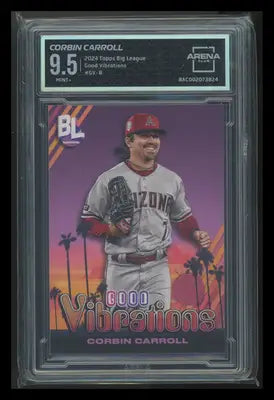 Graded Corbin Carroll Baseball Card from Topps Big League Good Vibrations series