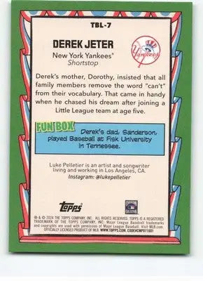 Original gloss of 2024 Topps Big League Big Derek Jeter Yankees trading card