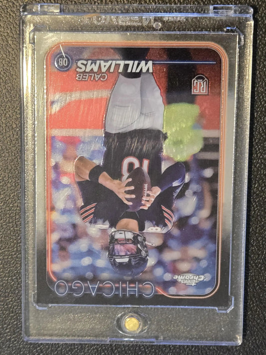 Caleb Williams football trading card from 2024 Topps Chrome series