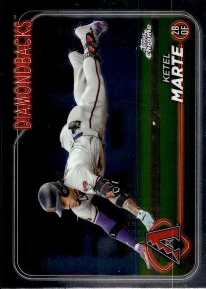 Arizona Diamondbacks Ketel Marte 2024 Topps Chrome baseball trading card
