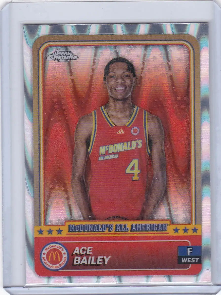 2024 TOPPS CHROME #84 ACE BAILEY TECTONIC- RUTGERS - Trading Card