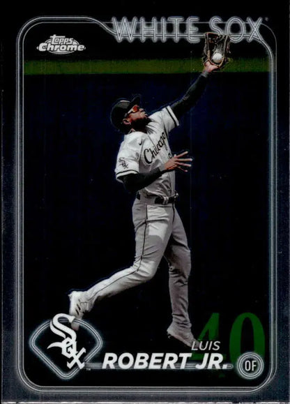 2020 Topps Chrome Luis Robert Jr. White Sox baseball card in 2024 Topps Chrome set