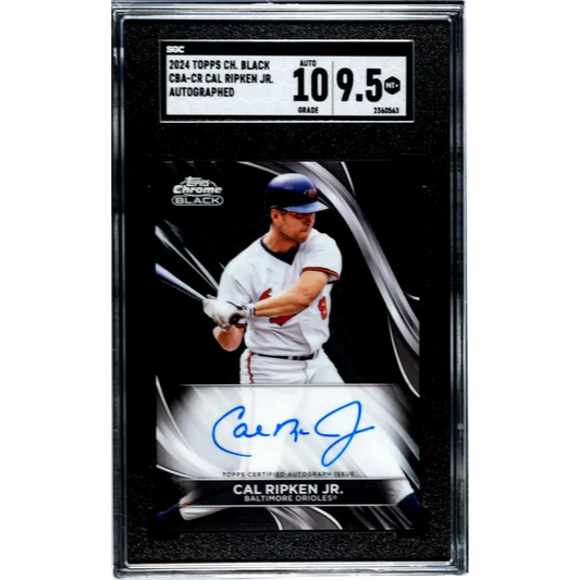 2024 Topps Chrome Black #CBA-CR Cal Ripken Jr. SGC 9.5 MINT+ Auto Baltimore Orioles Baseball Card