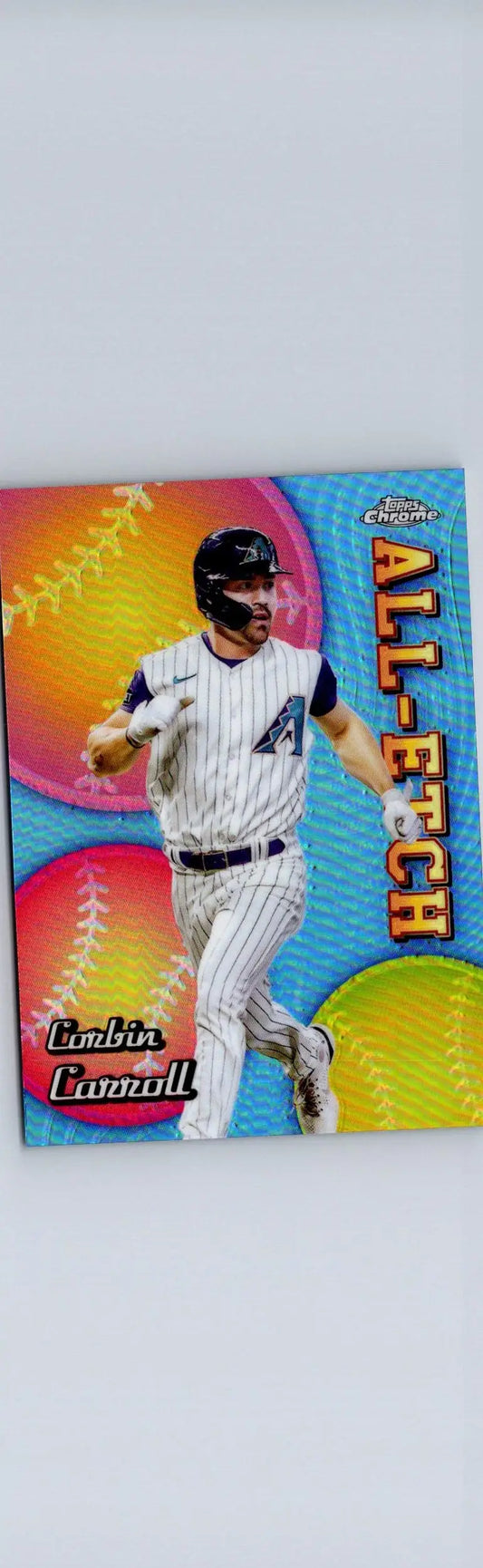 Corbin Carroll Chrome baseball card from 2024 Topps Chrome #CAE-15 product