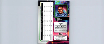 2024 Topps Chrome Cosmic Barry Sanders football trading card for collectors