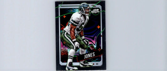 American football trading card of Marvin Jones in white and green jersey from Topps Chrome Cosmic