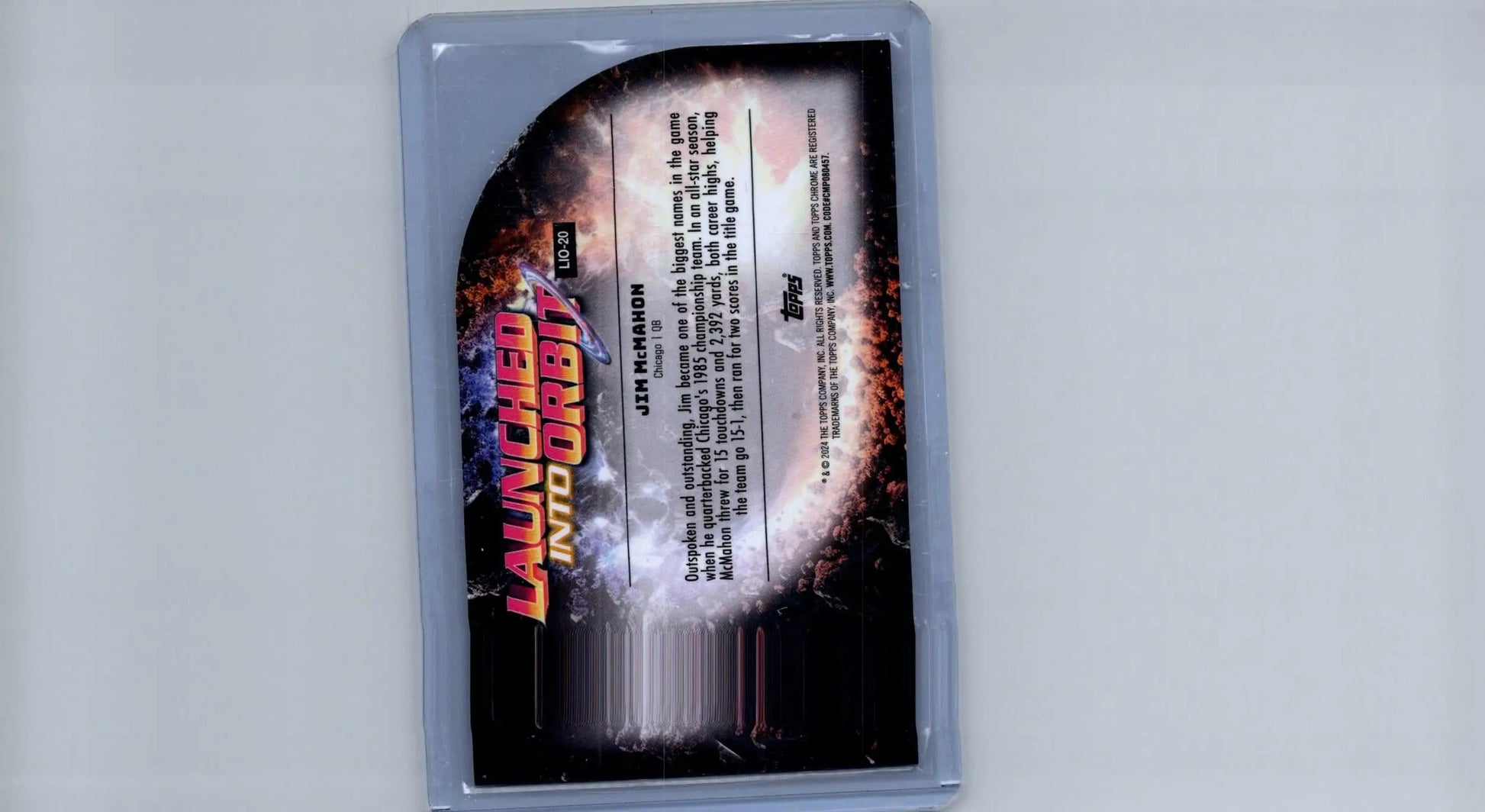 Jim Thome Topps Chrome Cosmic trading card in protective sleeve, Jim Thome launched into orbit