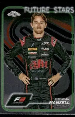 2024 Topps Chrome F1 Christian Mansell #64 Future Stars Auto Racing - Trading Card