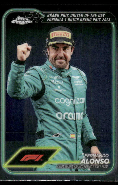 2024 Topps Chrome F1 Fernando Alonso #171 Racing - Trading Card