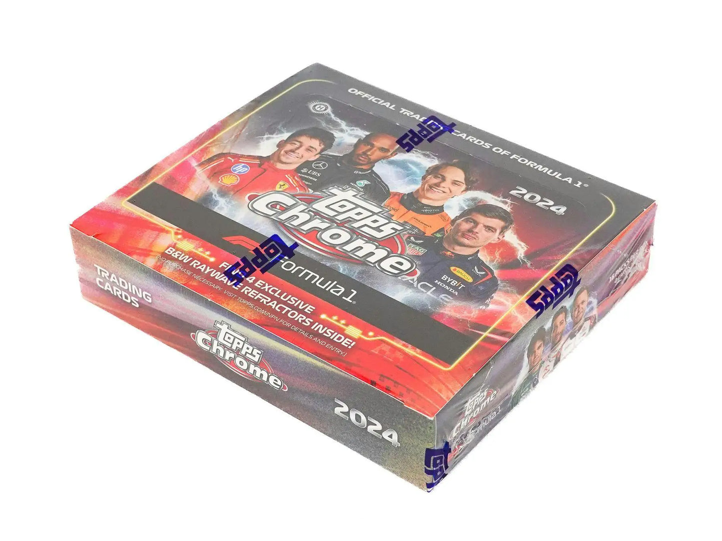 2024 Topps Chrome F1 Qualifying Lap Hobby Box with Refractor Parallel and Base Card