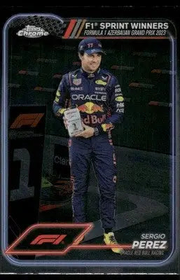 2024 Topps Chrome F1 Sprint Winners Sergio Perez #148 Auto Racing - Trading Card