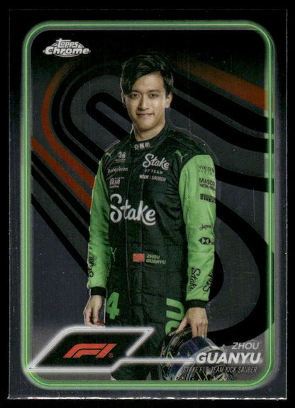 2024 Topps Chrome F1 Zhou Guanyu #14 Racing - Trading Card