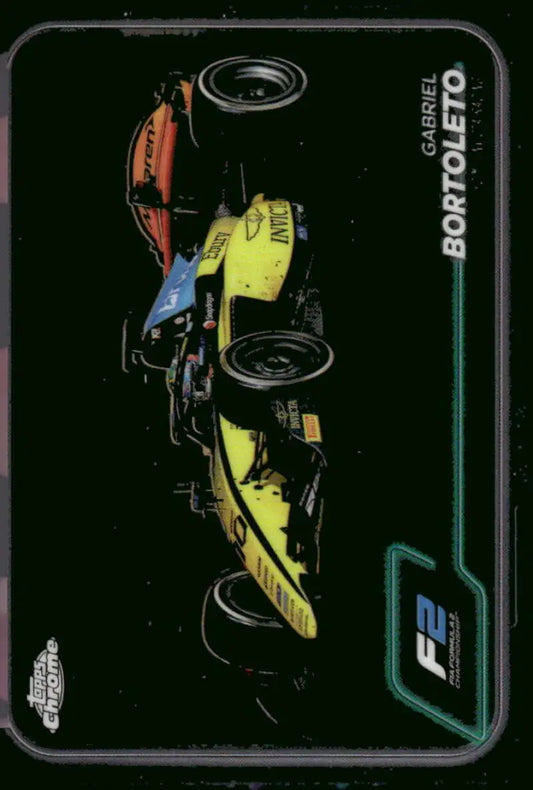 Gabriel Bortoleto 2024 Topps Chrome Invicta Racing Formula 2 card NM-MT condition