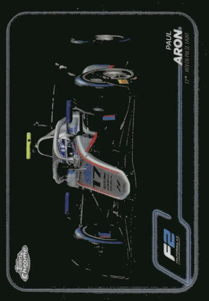 Formula 2 racing card featuring Paul Aron from Topps Chrome Formula 2024