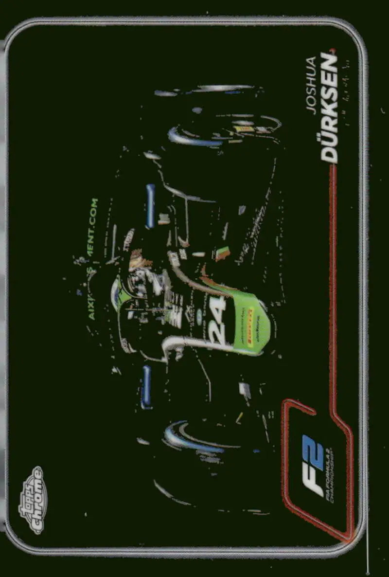 2024 Topps Chrome Formula 2 Joshua Durksen racing card at AIX Racing