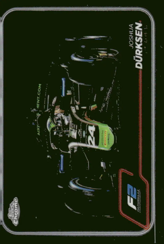 2024 Topps Chrome Formula 2 Joshua Durksen racing card at AIX Racing