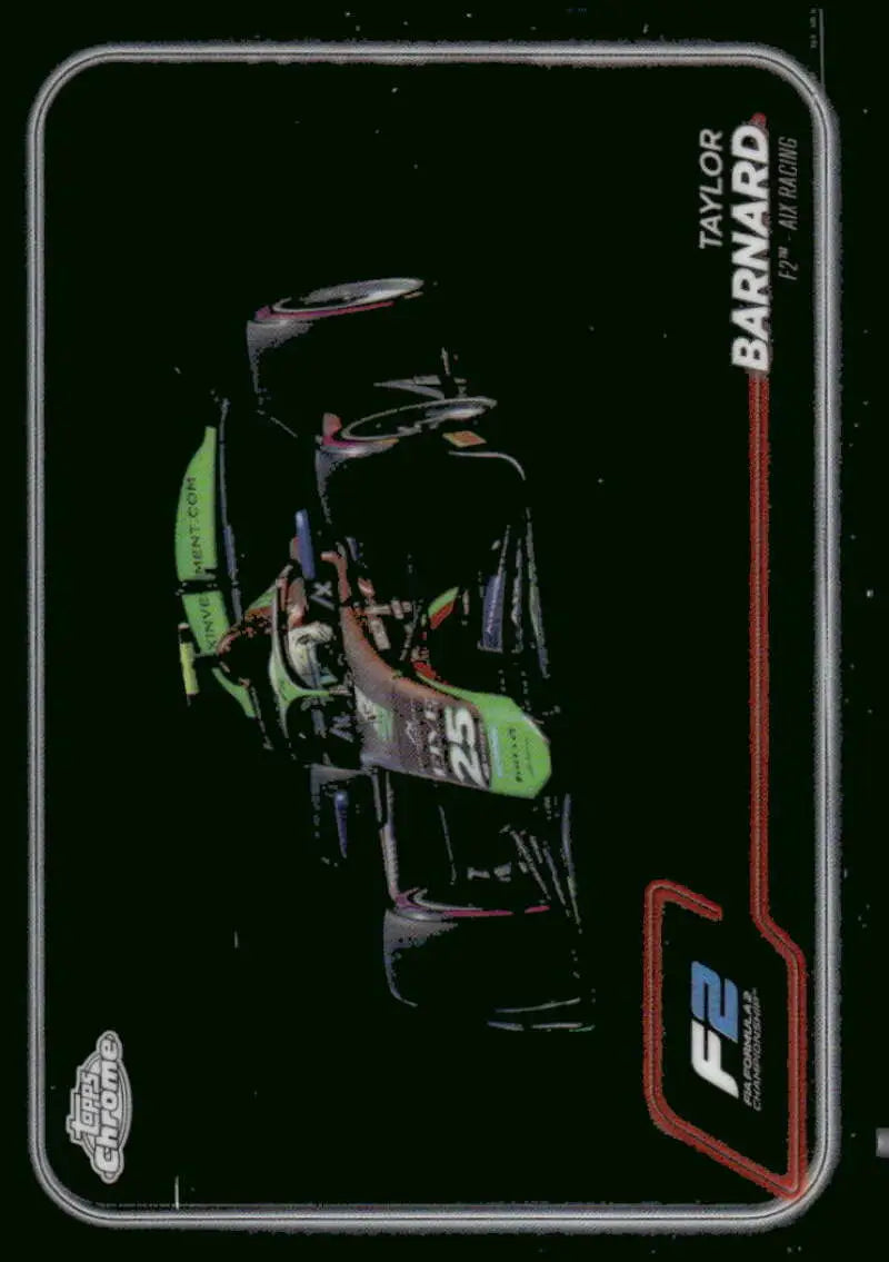 2024 Topps Chrome Formula 1 Taylor Barnard AIX Racing F2 racing card