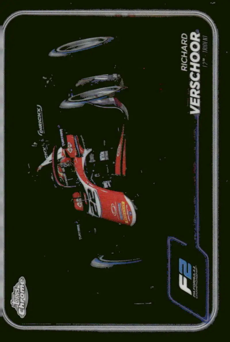 Richard Verschoor 2024 Topps Chrome F2 Trident Racing Card NM-MT
